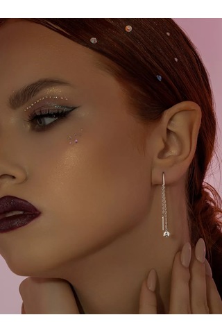 925 Lıght Gümüş Uzun Küpeler, Mücevherler 136015657 Diğer