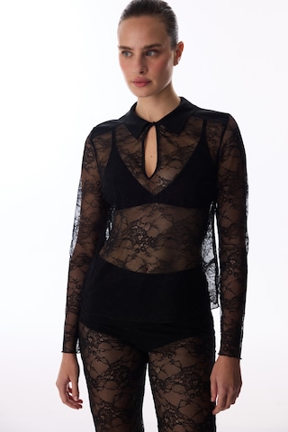 Penti Siyah Lace Tişört
