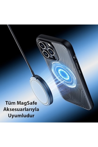 Dux Ducis Apple Uyumlu iPhone 15 Pro Max Magsafe Buzlu Sert Pc-tpu Kılıf