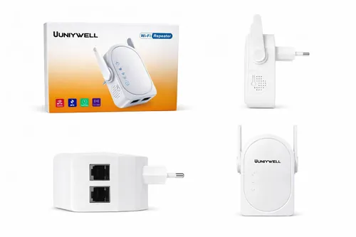 Uniywell Wi-fi Repeater 300 Mbps Kablosuz Ağ Genişletici - Çift Antenli, Wps Destekli Sinyal Güçlendirici Menzil Arttırıcı