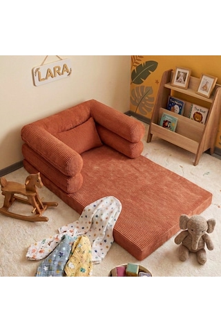 Miniwood Montessori Yatak Oyun Alanlı Bebek Yer Yatağı Sünger Çocuk Karyola 98 x 150 CM