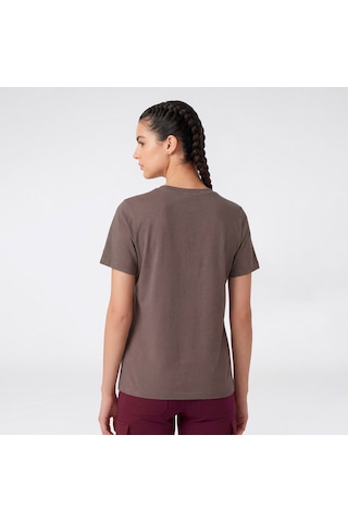 Champion Ss Regular Fit Kadın Gri T-shirt 118382 2800153