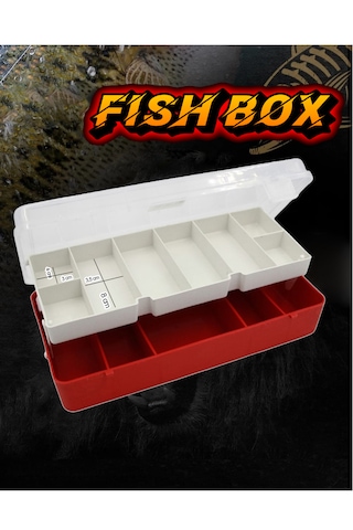 Rapala Kutusu Jig Yem Kutusu Lrf Kutusu 22.5x12x5.5 Kırmızı