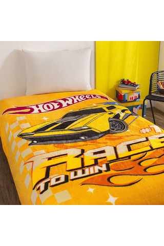 Lisanslı Hot Wheels Rise Tek Kişilik Battaniye 000000001500222949 Çok Renkli
