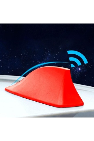 Trendooze Homyl Köpekbalığı Yüzgeci Kırmızı - Çoğu Sedan/suv İçin