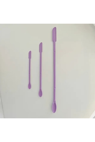 Willowhaven 3'lü Mor Mini Spatula Seti - Krem Ve Losyon Sıyırıcı, Dar Şişe Aparatı