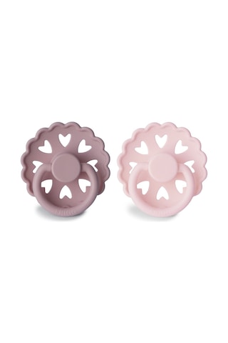 Frigg Fairytale İkili Kauçuk Emzik-Twilight Mauve/White Lila 6-18 Ay Lila