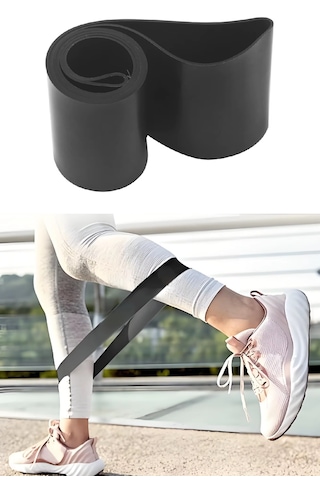 3'lü Set Direnç Bandı 60 Cm Hafif - Sert - X-sert Pilates Egzersiz Yoga - Mini Loop Band Mavi - Kırmızı - Siyah