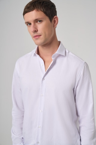 Morven Erkek Beyaz Trend Slim Fit İtalyan Yaka Gömlek 25mc004068600 Beyaz Beyaz