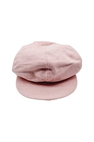 Uniquetrenders Kadın Arkadan Lastikli Kışlık Baretta Şapka Pudra