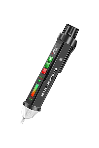 Lemestar Aneng Vc1015 12-1000v Su Geçirmez Dış Kabuklu, Fener Ve Sesli Alarmlı Dokunmadan Elektrik Test Kalemi Pil Yok