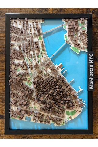 3 Boyutlu New York Şehri Maketi