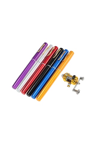 Leezsing Alüminyum Allyumun Ve Fiberglaslı Mini Olta Seti - 20.5cm Kapalı, 99cm Açık Uzunlukta Olta Ve Makara İçeren Taşınabilir Av Gereci Gümüş