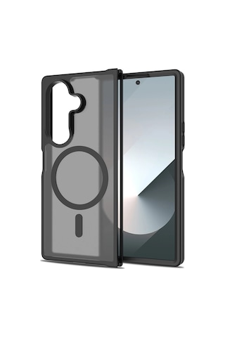 Samsung Uyumlu Galaxy Z Fold 8 Ultra Kılıf M-safe Şarj Özellikli Kamera Korumalı Zore Lunex Kapak