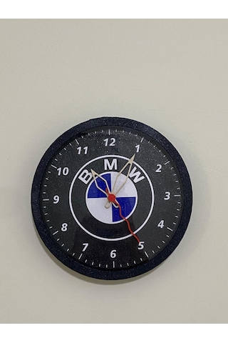 Bmw Stilli, Siyah Kasa Duvar Saati Siyah