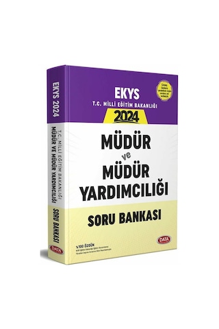 Data Yayınları 2024 Ekys Müdür Ve Müdür Yardımcısı Soru Bankası