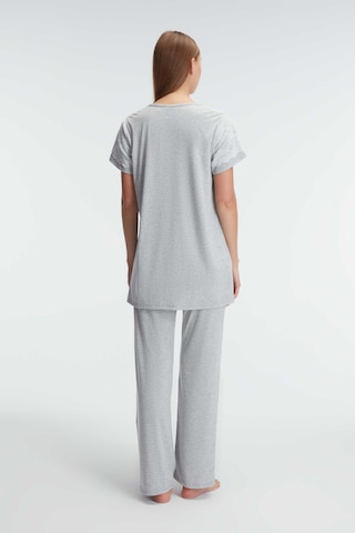 Man11308-1038 Anil Hamile Lohusa Anıl 11308 Kısa Kol V Yaka Kadın Polyester Elastan Yazlık Örme Da