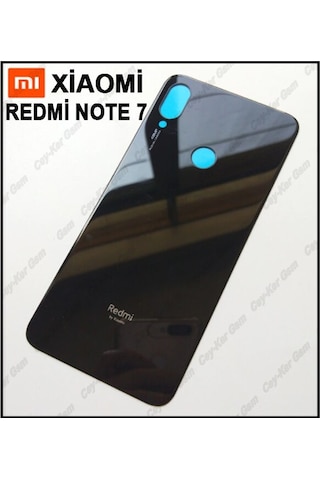 Xiaomi Redmi Note 7 Arka Kapak Cam Batarya Pil Kapağı Yapışkanlı