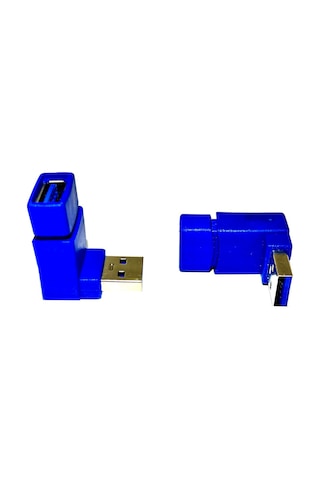 USB 3.0 Erkek - Dişi 90 Derece Uzatma Adaptörü USB 3.0 Dirsek 90