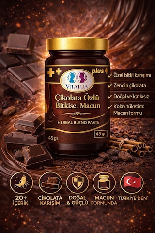 Vita Tua Çikolata Özlü Bitkisel Macun 3 x 45 G