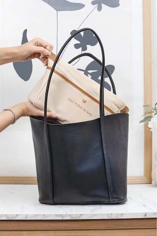 Çanta İçi Düzenleyici I Organizer Çanta Kadın 26x18x9 Q Bej