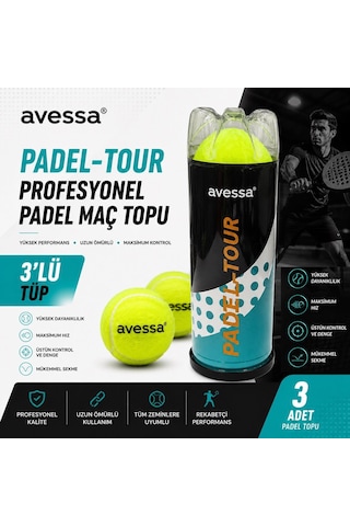 Avessa Padel-tour Profesyonel Padel Maç Topu 3lü
