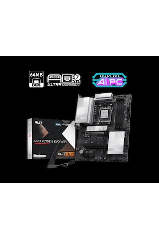 Msı Pro X870e-s Evo Wıfı Ddr5 Am5