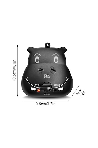 Köpekler İçin Akıllı Anti Havlama Cihazı İç/dış Mekan 4 Seviye Şarj Edilebilir Evcil Hayvan Davranış-siyah