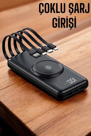 Powerbank Taşınabilir 10.000 Mah Hızlı Şarj Dijital Göstergeli Renk Renk
