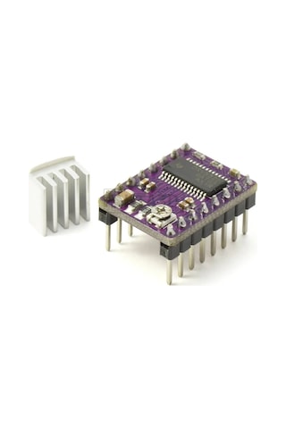 DRV8825 Step Motor Sürücü Modül + Soğutucu 32 Adım 1.5A 3D Yazıcı Robot CNC Reprap MKS GEN Ramps Prusa Mendel Ultimaker