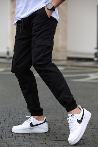 Madmext Madmext Erkek Siyah Kargo Cep Pantolon 5447-siyah Siyah