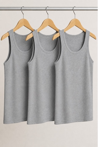 Maxi-dry 3'lü Aşırı Terleme Önleyici Erkek Atlet, Çift Katmanlı, Islaklık Sızdırmaz, Nefes Alabilen Iç Giyim Gri