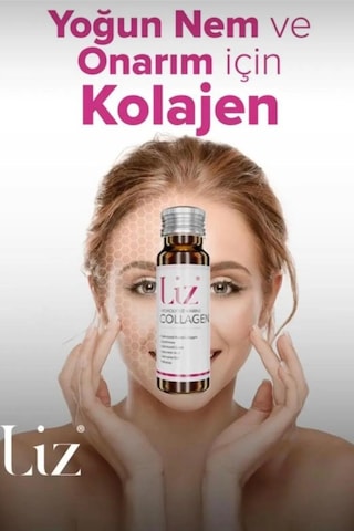 Liz Marine Collagen 10 Shot X 50 Ml Cilt, Saç Ve Tırnak Sağlığı Için Hidrolize Deniz Kolajeni