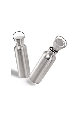 Yopay 2 Paket Paslanmaz Çelik Spor Su Şişeleri, 26 Oz Tek Duvarlı 18/8 Paslanmaz Çelik Su Şişesi, Bisikletçiler, Koşucular, Yürüyüşçüler, Plaj Müdavimleri İçin Metal Su Şişesi Açılmamış Metal Su Şişesi Mor