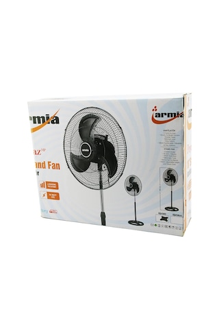 Go İthalat 18 İnç Sanayi Vantilatör 3 Metal Kanat: Çap:56cm - Y: 140cm - 3 Kademe Hız 80w