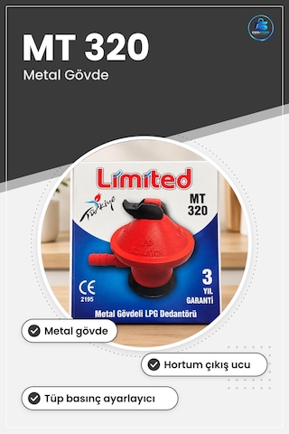 Metal Gövdeli Lpg Dedantörü Regülatörü Tüp Basınç Ayarlayıcı Otom