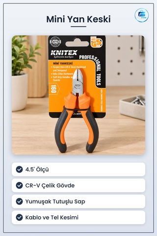 Mini Yan Keski 4.5' Yankeski Kablo Tel Kesici Manuel Hırdavat El