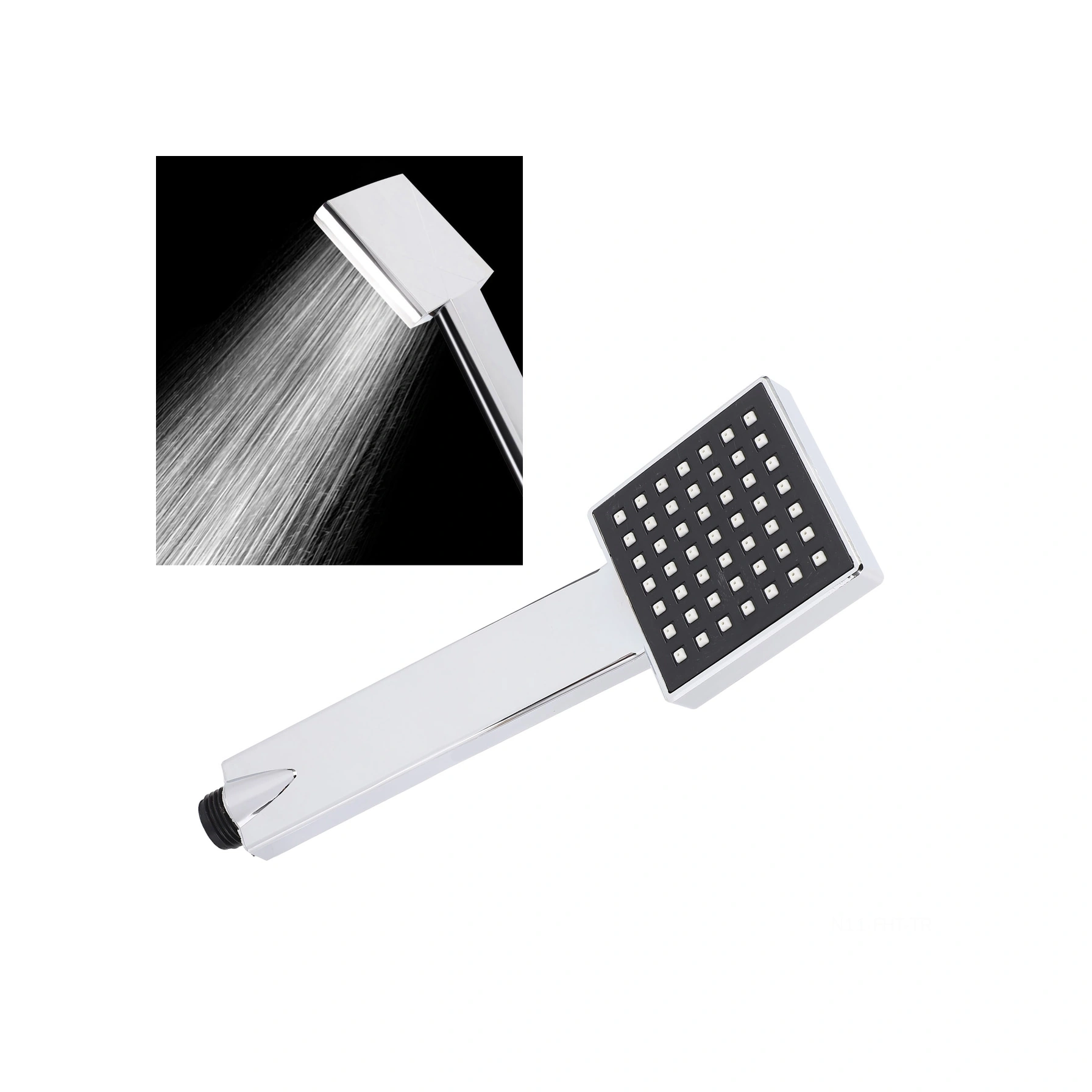 Hangfox El Tutulu Kare Duş Başlığı - Büyük Çaplı, Akış Kontrol Teknolojisi, Su Tasarrufu, Dayanıklı Abs Malzeme Diğer