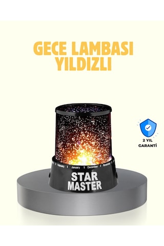 Led Renk Değiştiren Yıldız Projektör Galaxy Efektli Gece Lambası - Bayi Depom Diğer