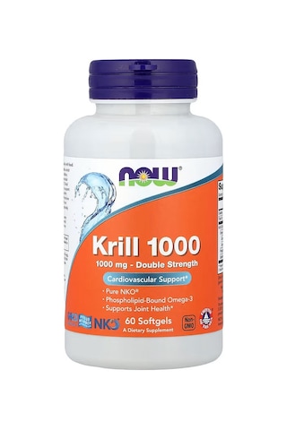 Now Foods Krill Oil Omegas & Fish Oils Epa Dha 1000 1,000 Mg 60 Softgels