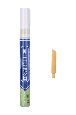 Fosenze Beyaz Seramik Aralık Kalemi - Anti-moistur, Su Ve Lekeden Koruyucu, Toksiksiz, Çevre Dost, Düşük Koku Gümüş