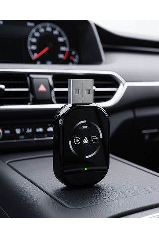 Kablosuz Carplay Android Auto Adaptörü Otomatik Eşleşmeli