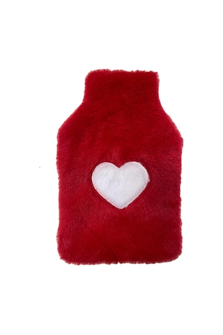 Sıcak Su Torbası Peluş Kalpli,kırmızı Termofor 27x17x2cm 1 Litre Kırmızı