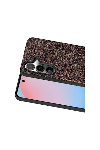Onegif Samsung Uyumlu Galaxy S24 Bright Simli Kapak - Derin Mor