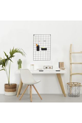 Metal Tel Pano Fotoğraf Askısı Notluk Siyah 40X60 Catchme