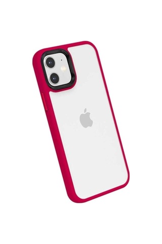 Apple Uyumlu iPhone 12 Kılıf Zore Cann Kapak Kırmızı