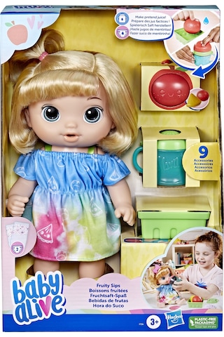 Baby Alive  Bebeğimle Eğlenceli Yudumlar Sarışın F7356
