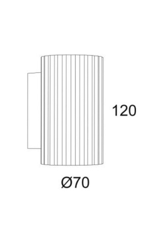 Ev601 S Siyah Gu10 Duvar Aplik Siyah
