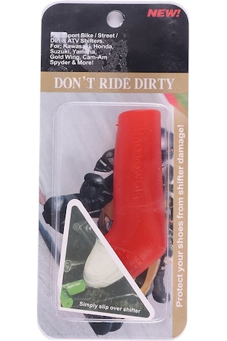 Motosiklet Vites Çorabı Vites Pedal Çorap - Kırmızı