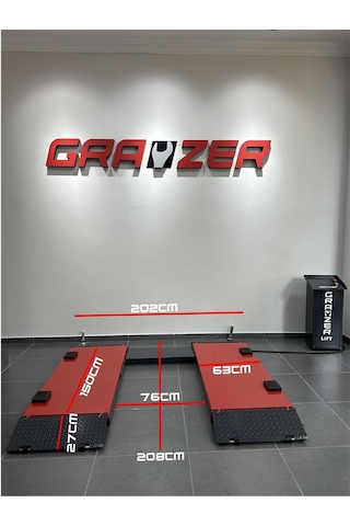 Grayzer 2 Metre Makaslı Oto Hidrolik Lift 3.200 Kg